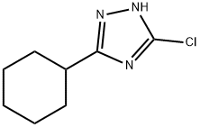 3-クロロ-5-シクロヘキシル-1H-1,2,4-トリアゾール 化学構造式