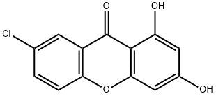 7-氯-1,3-二羟基-9H-呫吨-9-酮 结构式