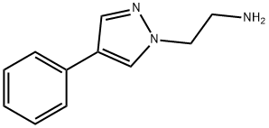 1-(2-Aminoethyl)-4-phenyl-pyrazole 结构式