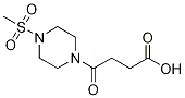 4-氧代-4-(4-甲磺酰基哌嗪-1-基)丁酸,899019-04-6,结构式