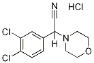 (3,4-Dichloro-phenyl)-morpholin-4-yl-acetonitrile hydrochloride 化学構造式