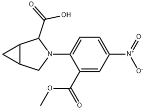 3-[2-(Methoxycarbonyl)-4-nitrophenyl]-3-azabicyclo[3.1.0]hexane-2-carboxylic acid Structure