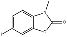 6-Iodo-3-methyl-2,3-dihydro-1,3-benzoxazol-2-one 结构式