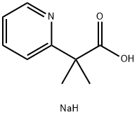 2-Methyl-2-(pyridin-2-yl)propanoic acid sodium salt 化学構造式