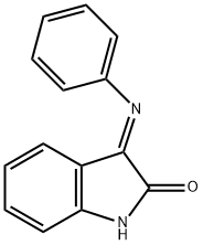 (3E)-3-(苯亚胺基)-1,3-二氢-2H-吲哚-2-酮, 101671-27-6, 结构式