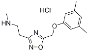 (2-{5-[(3,5-Dimethylphenoxy)methyl]-1,2,4-oxadiazol-3-yl}ethyl)methylamine hydrochloride Structure