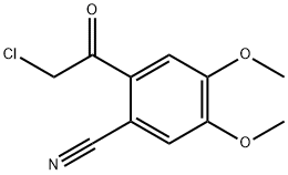 2-(Chloroacetyl)-4,5-dimethoxybenzonitrile 化学構造式