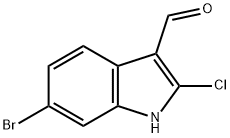 6-Bromo-2-chloro-1H-indole-3-carbaldehyde Struktur