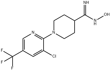 1-[3-Chloro-5-(trifluoromethyl)-2-pyridinyl]-N'-hydroxy-4-piperidinecarboximidamide Structure