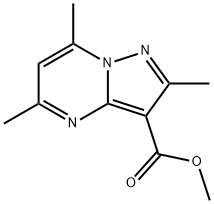 Methyl 2,5,7-trimethylpyrazolo[1,5-a]pyrimidine-3-carboxylate Struktur