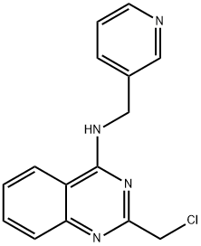 2-(Chloromethyl)-N-(pyridin-3-ylmethyl)quinazolin-4-amine Struktur