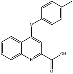 4-(4-Methylphenoxy)quinoline-2-carboxylic acid Structure