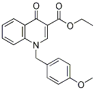  Ethyl 1-[(4-methoxyphenyl)methyl]-4-oxo-1,4-dihydroquinoline-3-carboxylate