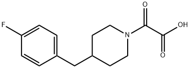 [4-(4-Fluorobenzyl)piperidin-1-yl](oxo)acetic acid Structure