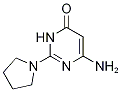 6-氨基-2-吡咯烷-1-基嘧啶-4(3H)-酮 结构式