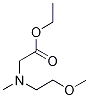 2-(2-甲氧基乙基-甲基-氨基)乙酸乙酯, , 结构式