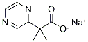Sodium 2-methyl-2-(pyrazin-2-yl)propanoate Struktur