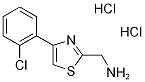 {[4-(2-Chlorophenyl)-1,3-thiazol-2-yl]-methyl}amine dihydrochloride 化学構造式