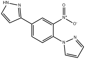 1-[2-Nitro-4-(1H-pyrazol-3-yl)phenyl]-1H-pyrazole Struktur