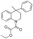 Ethyl (4-methyl-4-phenyl-3,4-dihydroquinolin-1(2H)-yl)(oxo)acetate Structure