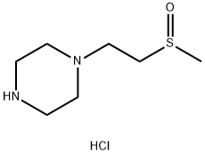 1-[2-(Methylsulfinyl)ethyl]piperazine dihydrochloride Structure