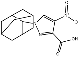 1-(2-Adamantyl)-4-nitro-1H-pyrazole-3-carboxylic acid Structure