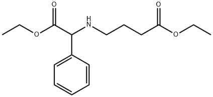4-[(Ethoxycarbonyl-phenyl-methyl)-amino]-butyric acid ethyl ester 化学構造式