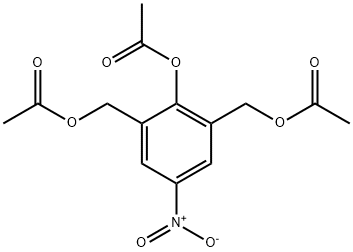 [2-(Acetyloxy)-5-nitro-1,3-phenylene]di(methylene) diacetate Structure