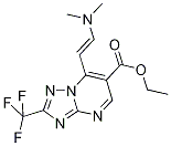 7-[(E)-2-(二甲基氨基)乙烯基]-2-(三氟甲基)[1,2,4]三唑并[1,5-A]嘧啶-6-甲酸乙酯 结构式