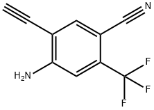 4-Amino-5-ethynyl-2-(trifluoromethyl)-benzenecarbonitrile Structure
