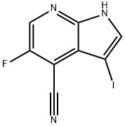 5-Fluoro-3-iodo-1H-pyrrolo[2,3-b]pyridine-4-carbonitrile Structure