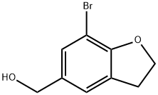 (7-溴-2,3-二氢苯并呋喃-5-基)甲醇, 501430-83-7, 结构式
