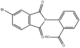 2-(5-溴-1,3-二氧代-1,3-二氢-异吲哚-2-基)-苯甲酸 结构式