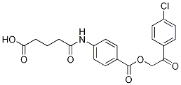 5-[(4-{[2-(4-Chlorophenyl)-2-oxoethoxy]carbonyl}-phenyl)amino]-5-oxopentanoic acid Structure