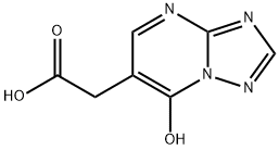 (7-Hydroxy[1,2,4]triazolo-[1,5-a]pyrimidin-6-yl)acetic acid Struktur