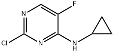 2-Chloro-N-cyclopropyl-5-fluoropyrimidin-4-amine Struktur