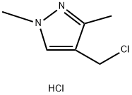 4-(Chloromethyl)-1,3-dimethyl-1H-pyrazole hydrochloride Struktur