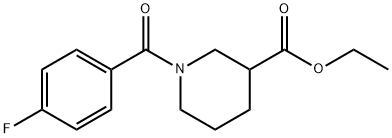 1-(4-氟-苯甲酰)-哌啶-3-羧酸乙酯, 310454-55-8, 结构式