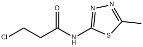 3-Chloro-N-(5-methyl-1,3,4-thiadiazol-2-yl)propanamide Struktur