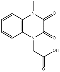 (4-甲基-2,3-二氧代-3,4-二氢喹喔啉-1(2H)-基)乙酸 结构式