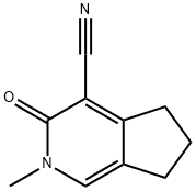 2-甲基-3-氧代-3,5,6,7-四氢-2H-环戊烷并[C]吡啶-4-甲腈 结构式