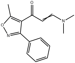 3-(Dimethylamino)-1-(5-methyl-3-phenylisoxazol-4-yl)prop-2-en-1-one,265125-00-6,结构式
