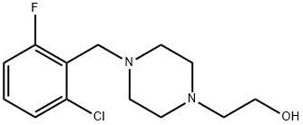 2-[4-(2-Chloro-6-fluorobenzyl)-piperazin-1-yl]ethanol Structure