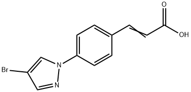 3-[4-(4-Bromo-1H-pyrazol-1-yl)phenyl]acrylic acid|(E)-3-(4-(4-溴-1H-吡唑-1-基)苯基)丙烯酸