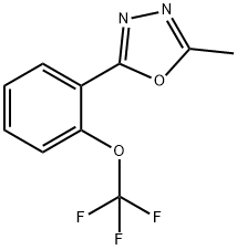 2-甲基-5-(2-(三氟甲氧基)苯基)-1,3,4-噁二唑,1427460-89-6,结构式