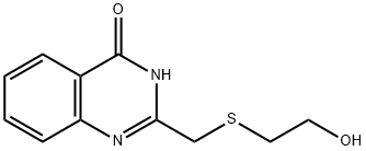 2-(((2-羟乙基)硫代)甲基)喹唑啉-4(1H)-酮,874606-65-2,结构式