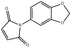 1-苯并[1,3]1,3-二氧杂环戊烯-5-基-吡咯-2,5-二酮 结构式