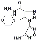1-(4-Amino-1,2,5-oxadiazol-3-yl)-5-(morpholin-4-ylmethyl)-1H-1,2,3-triazole-4-carbohydrazide Struktur