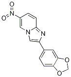2-(1,3-Benzodioxol-5-yl)-6-nitroimidazo[1,2-a]pyridine,,结构式