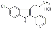 2-(5-Chloro-2-pyridin-3-yl-1H-indol-3-yl)ethylamine hydrochloride Structure